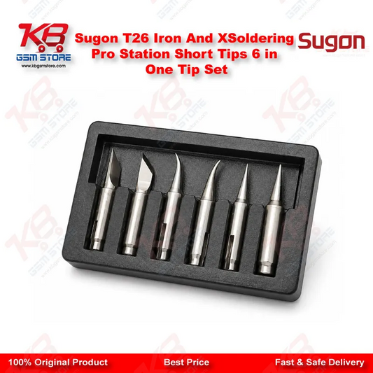 Sugon T26 Iron And XSoldering Pro Station Short Tips 6 in One Tip Set