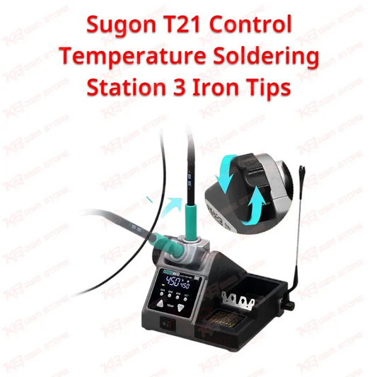 Sugon T21 Control Temperature Soldering Station 3 Iron Tips