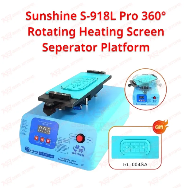 Sunshine S-918L Pro 360° Rotating Heating Screen Seperator Platform