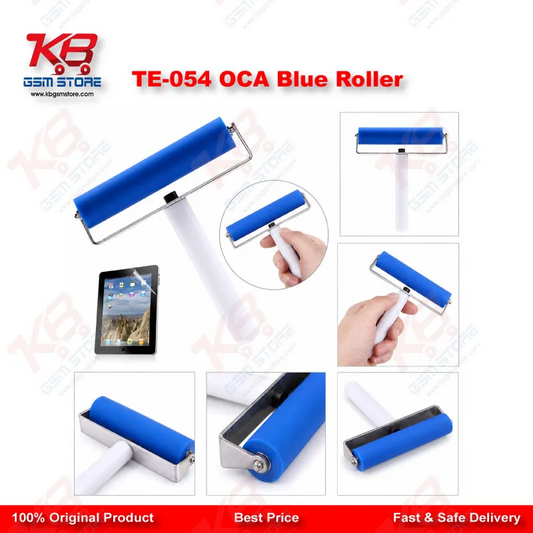 TE-054 OCA Blue Silicone Roller – Bubble-Free Screen Film & Polarizer Pasting Tool