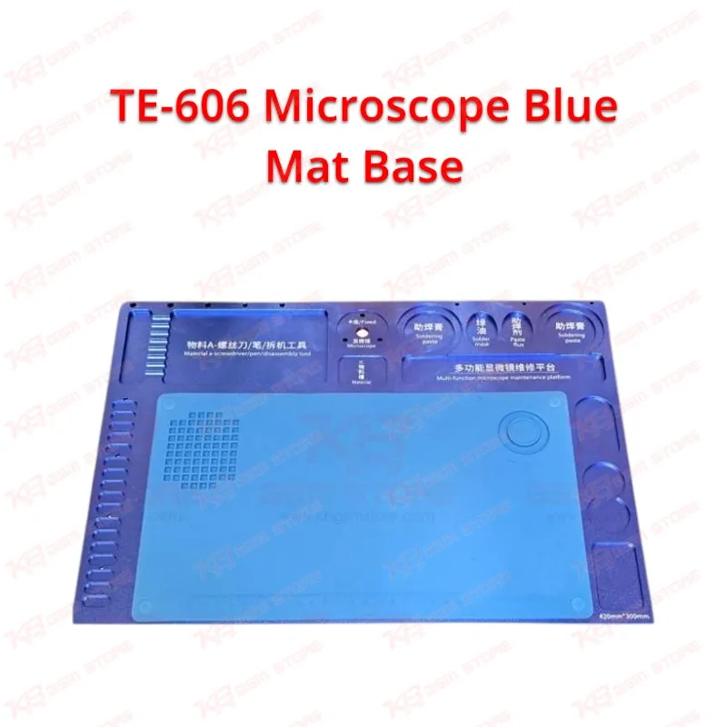 TE-606 Microscope Blue Mat Base
