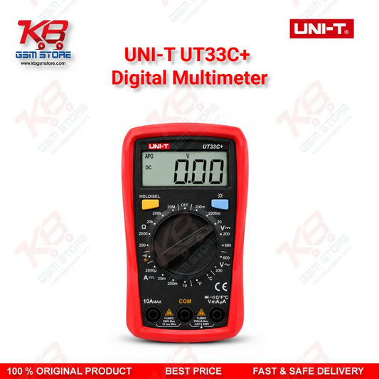 UNI-T UT33C+ Digital Multimeter – Palm Size DMM with Temperature Measurement