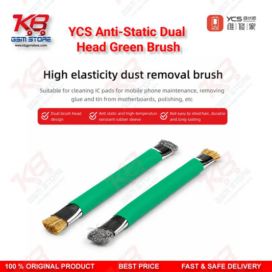 YCS Anti-Static Dual Head Green Brush