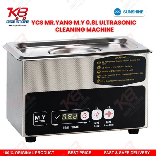 YCS Mr.Yang M.Y C08 0.8L Ultrasonic Cleaning Machine for Mobile PCB Motherboard IC Repair