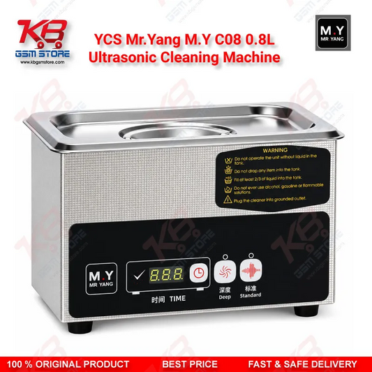 YCS Mr.Yang M.Y C08 0.8L Ultrasonic Cleaning Machine for Mobile PCB Motherboard IC Repair