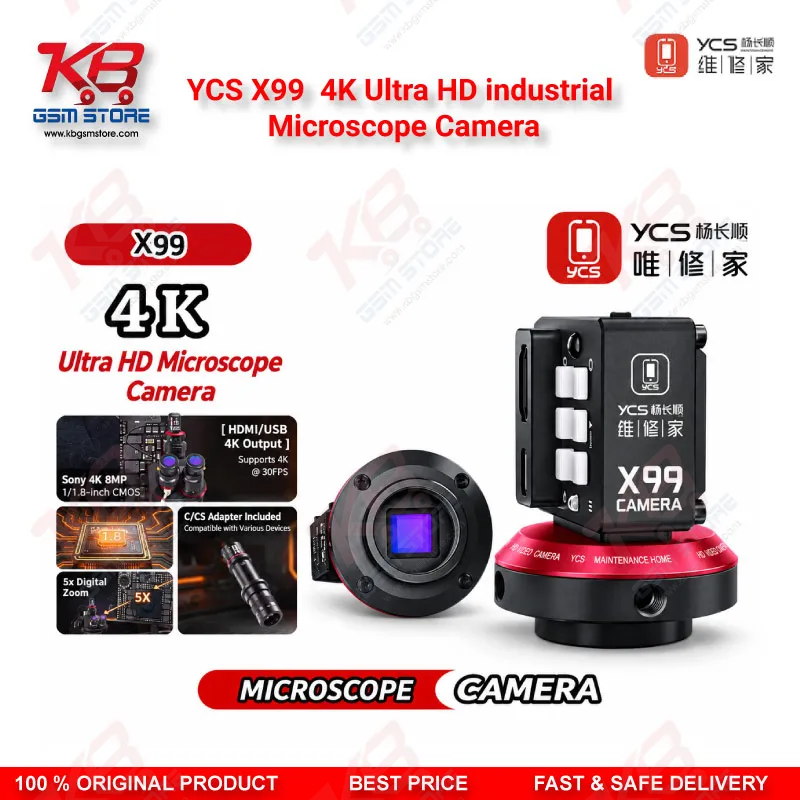 YCS X99 4K Ultra HD industrial Microscope Camera 8MP HDMI