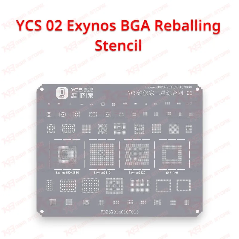YCS 02 Exynos BGA Reballing Stencil