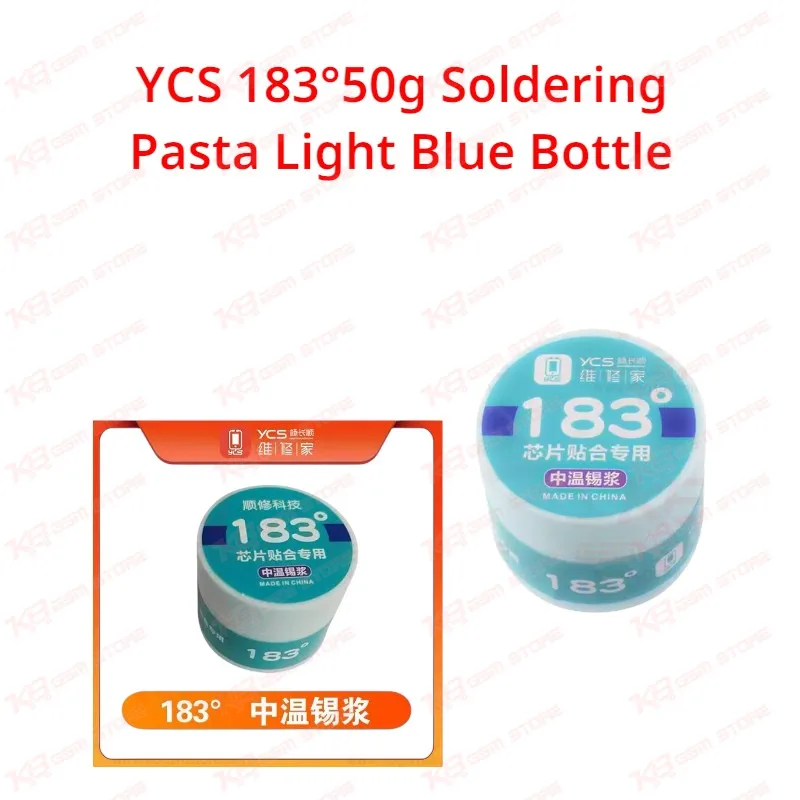 YCS 183°50g Soldering Pasta Light Blue Bottle