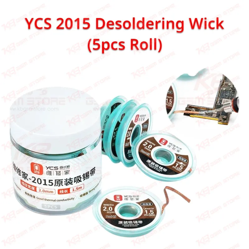 YCS 2015 Desoldering Wick (5pcs Roll)