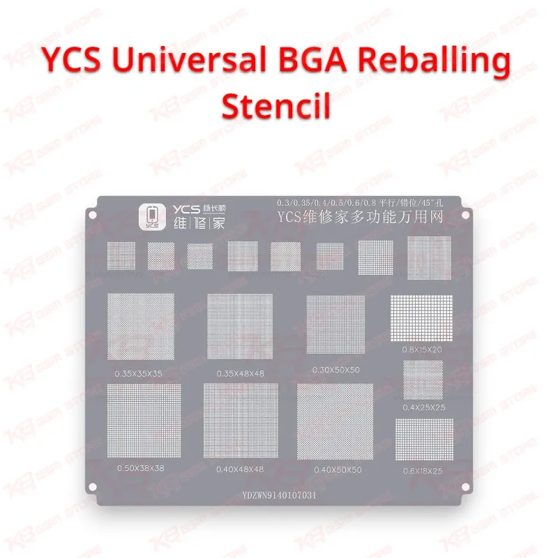 YCS Universal BGA Reballing Stencil