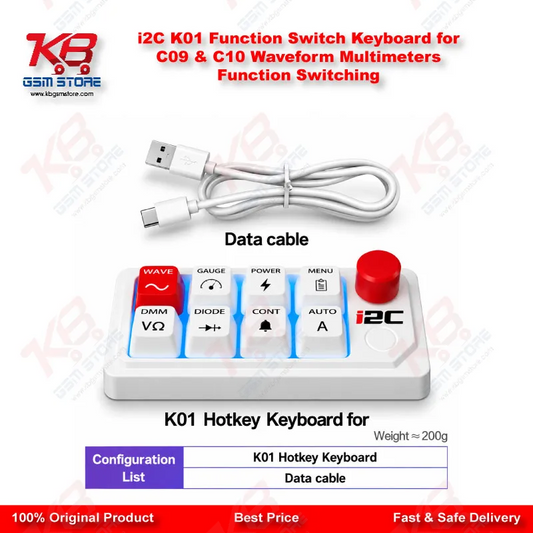 i2C K01 Function Switch Keyboard for C09 & C10 Waveform Multimeters Function Switching
