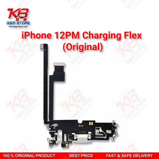 iPhone 12 Pro Max Original Charging Port Flex Cable (Dock Connector + Mic)