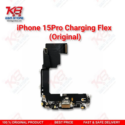 Apple iPhone 15 Pro Original Charging Port Flex Cable – USB-C Dock Connector Replacement
