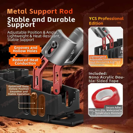 YCS XM-01 Magnetic Hot Air Gun Stand with Temperature Probe for PCB SMD Rework