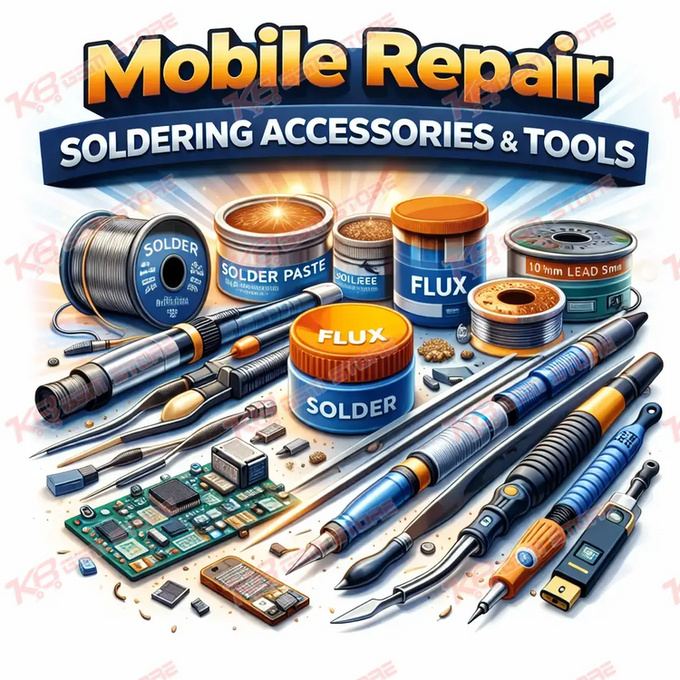 Mobile Repair Soldering Accessories — Flux, Solder Paste, BGA Stencils Pakistan