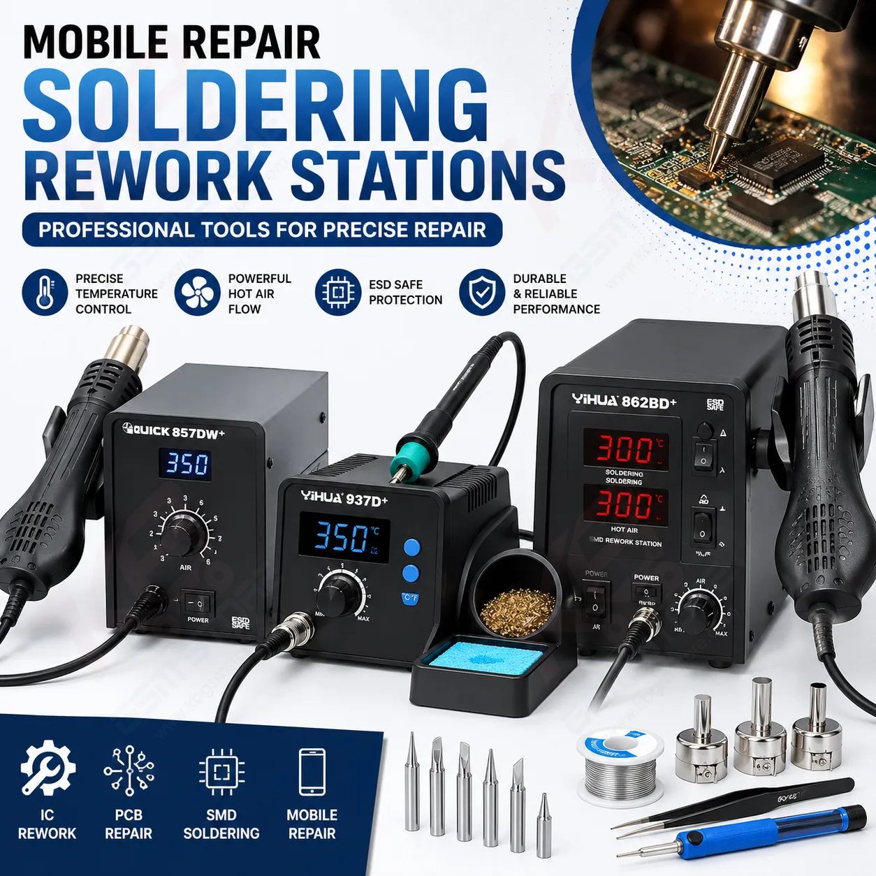Mobile Repair Soldering Rework Stations