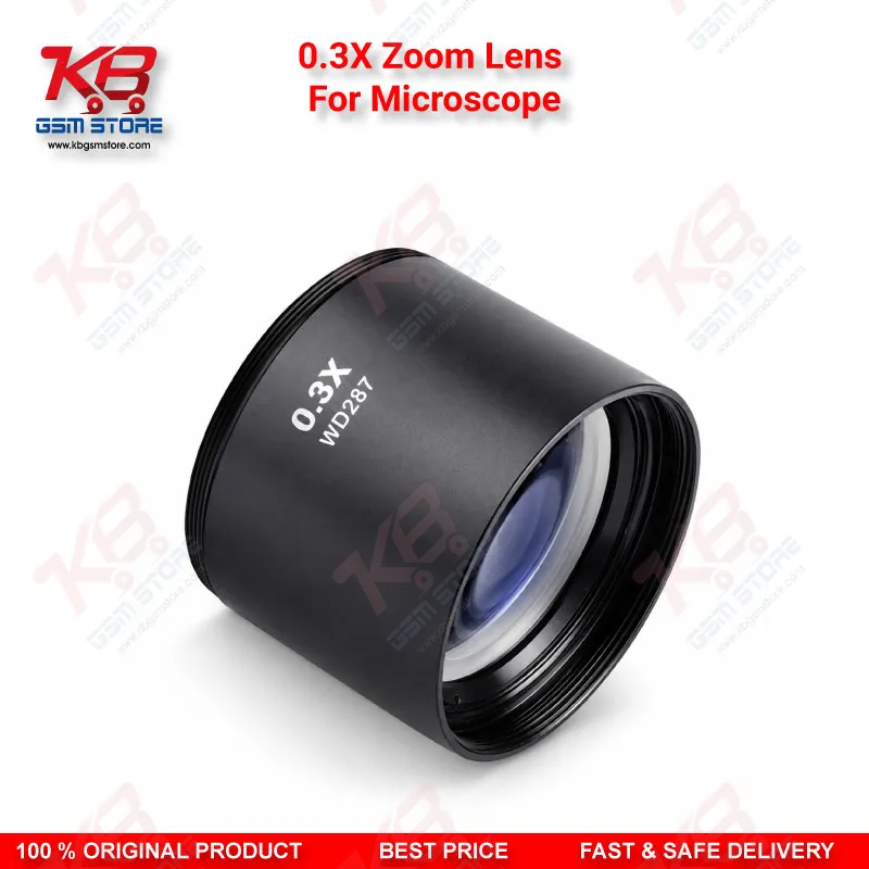 0.3X Zoom Lens For Microscope – 48mm Wide Field Barlow Lens