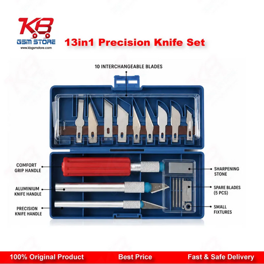 13in1 Precision Knife Set – Mobile Repair Cutting & Scraping Tool Kit