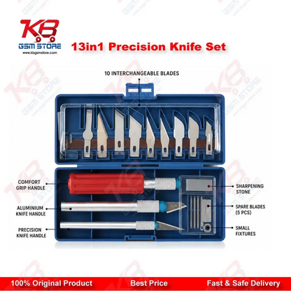 13in1 Precision Knife Set – Mobile Repair Cutting & Scraping Tool Kit