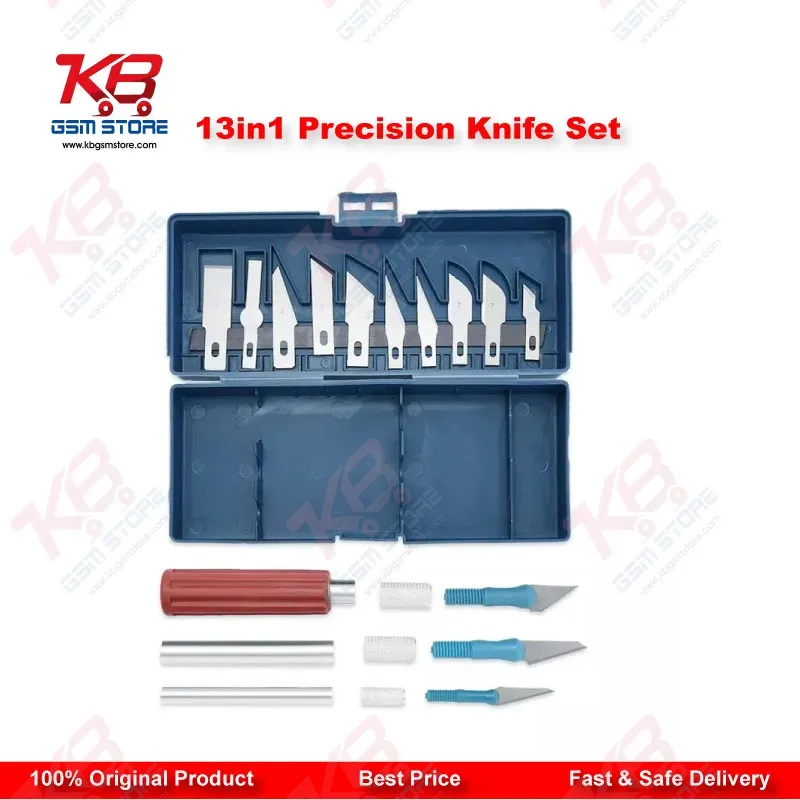 13in1 Precision Knife Set – Mobile Repair Cutting & Scraping Tool Kit