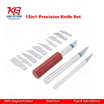 13in1 Precision Knife Set – Mobile Repair Cutting & Scraping Tool Kit