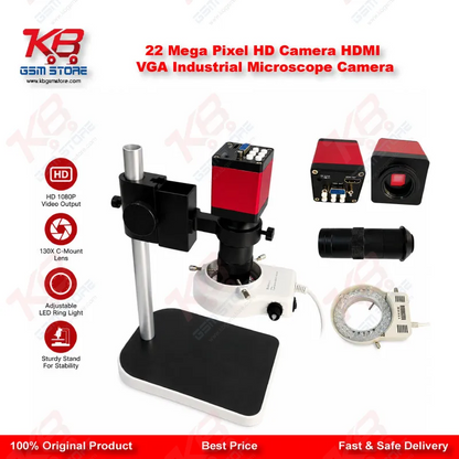 22 Mega Pixel HD Camera HDMI VGA Industrial Microscope Camera