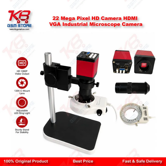 22 Mega Pixel HD Camera HDMI VGA Industrial Microscope Camera