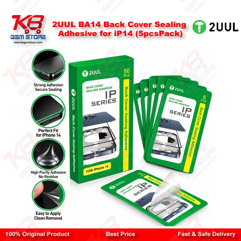 2UUL BA14 Back Cover Sealing Adhesive for iP14 (5pcs/Pack)