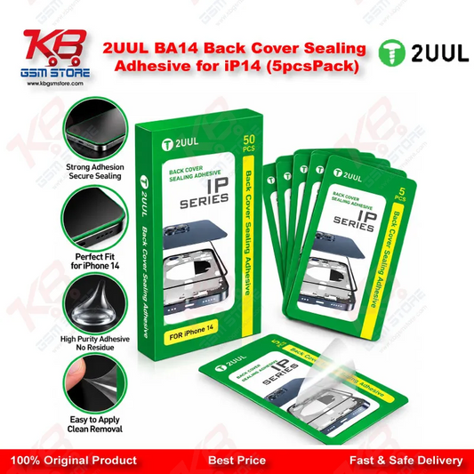 2UUL BA14 Back Cover Sealing Adhesive for iP14 (5pcs/Pack)