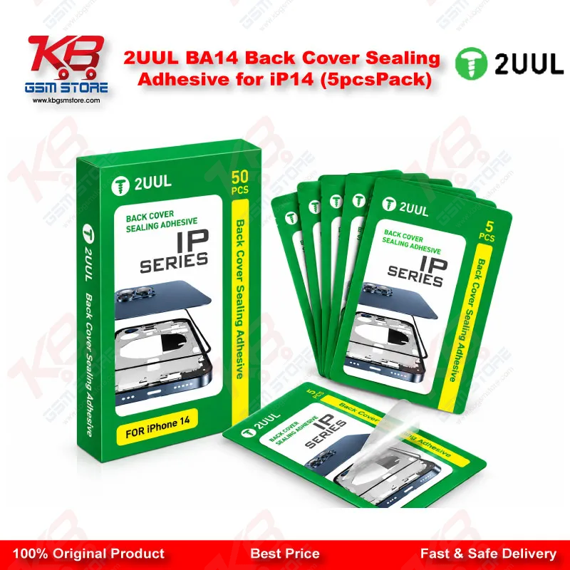 2UUL BA14 Back Cover Sealing Adhesive for iP14 (5pcs/Pack)