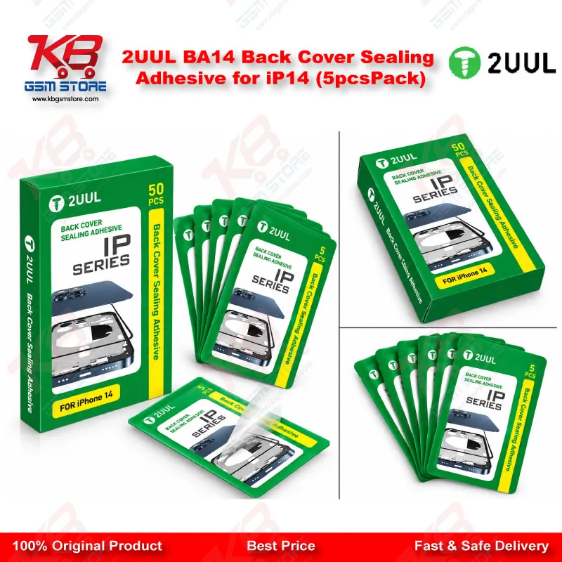 2UUL BA14 Back Cover Sealing Adhesive for iP14 (5pcs/Pack)