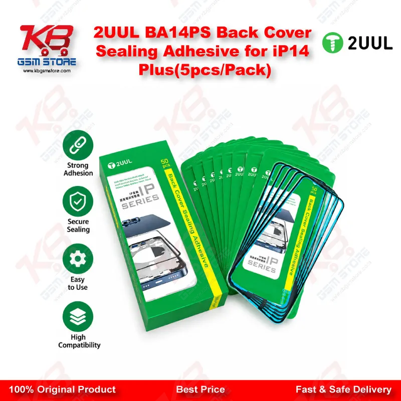 2UUL BA14PS Back Cover Sealing Adhesive for iP14 Plus(5pcs/Pack)
