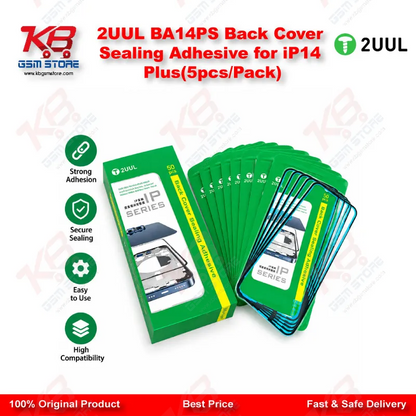 2UUL BA14PS Back Cover Sealing Adhesive for iP14 Plus(5pcs/Pack)