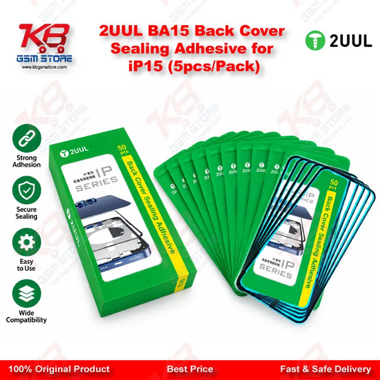 2UUL BA15 Back Cover Sealing Adhesive for iP15 (5pcs/Pack)
