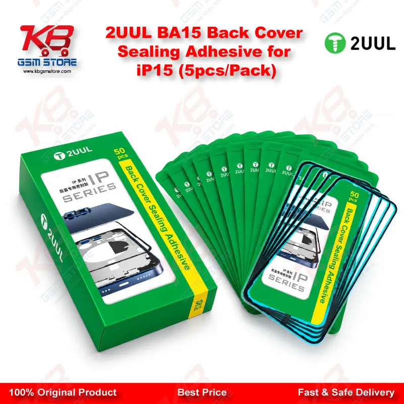 2UUL BA15 Back Cover Sealing Adhesive for iP15 (5pcs/Pack)