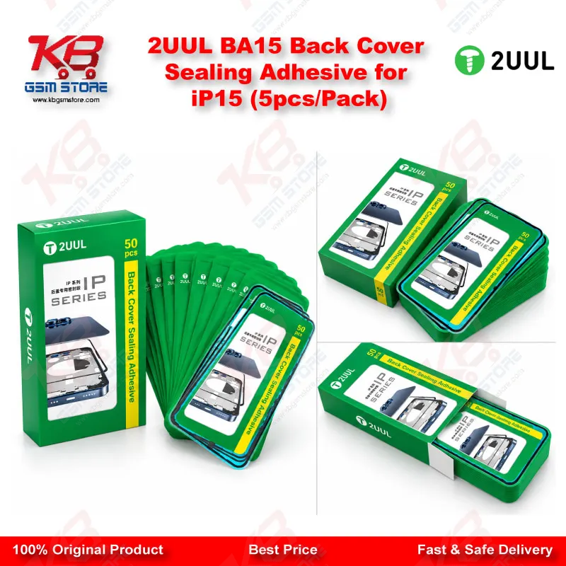 2UUL BA15 Back Cover Sealing Adhesive for iP15 (5pcs/Pack)