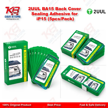 2UUL BA15 Back Cover Sealing Adhesive for iP15 (5pcs/Pack)