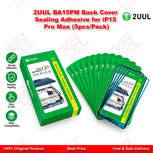 2UUL BA15PS Back Cover Sealing Adhesive for iP15 Plus(5pcs/Pack)