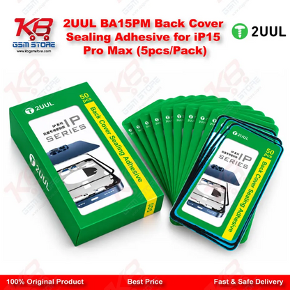 2UUL BA15PM Back Cover Sealing Adhesive for iP15 Pro Max (5pcs/Pack)