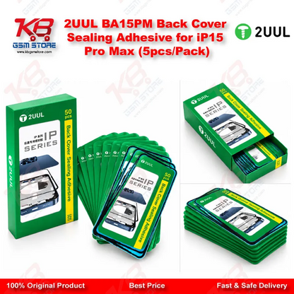 2UUL BA15PM Back Cover Sealing Adhesive for iP15 Pro Max (5pcs/Pack)