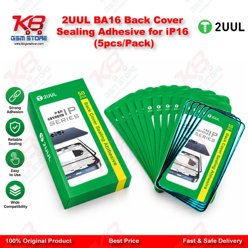 2UUL BA16 Back Cover Sealing Adhesive for iP16 (5pcs/Pack)