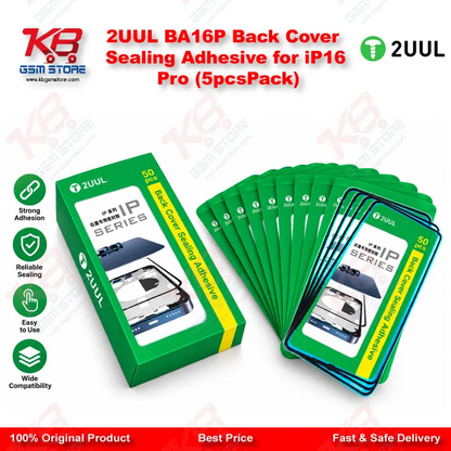 2UUL BA16P Back Cover Sealing Adhesive for iP16 Pro (5pcs/Pack)