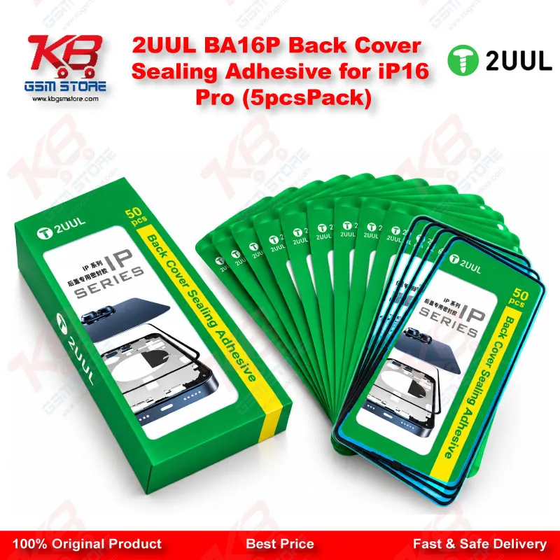 2UUL BA16P Back Cover Sealing Adhesive for iP16 Pro (5pcs/Pack)