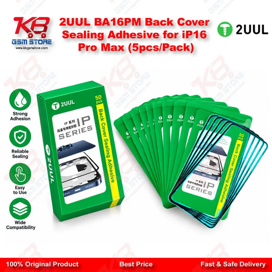 2UUL BA16PM Back Cover Sealing Adhesive for iP16 Pro Max (5pcs/Pack)