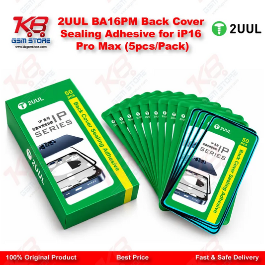 2UUL BA16PM Back Cover Sealing Adhesive for iP16 Pro Max (5pcs/Pack)