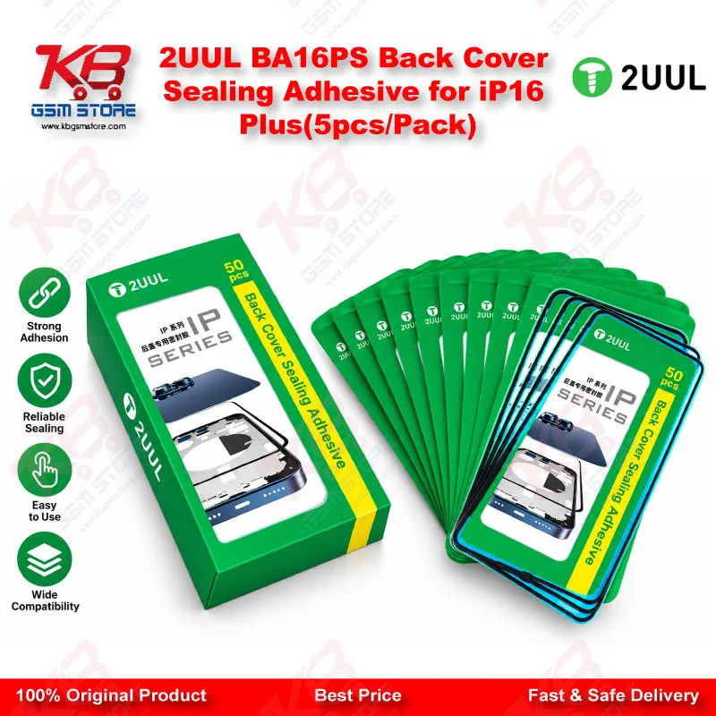 2UUL BA16PS Back Cover Sealing Adhesive for iP16 Plus(5pcs/Pack)