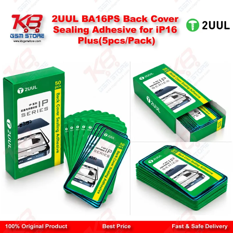 2UUL BA16PS Back Cover Sealing Adhesive for iP16 Plus(5pcs/Pack)