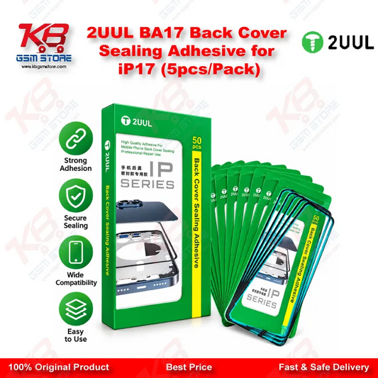 2UUL BA17 Back Cover Sealing Adhesive for iP17 (5pcs/Pack)