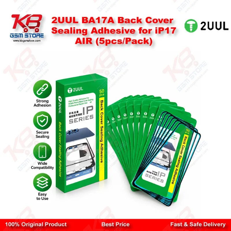 2UUL BA17A Back Cover Sealing Adhesive for iP17 AIR (5pcs/Pack)