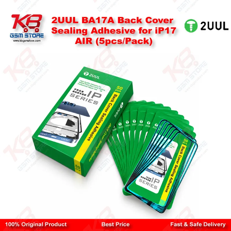 2UUL BA17A Back Cover Sealing Adhesive for iP17 AIR (5pcs/Pack)